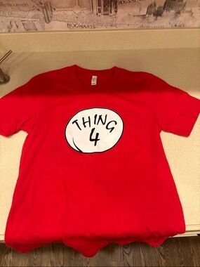 Bella Canvas Red "Thing 4" Graphic Tee